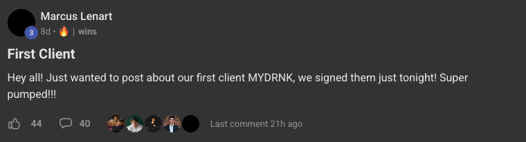 Client win