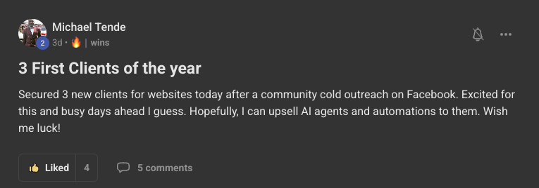 Client win