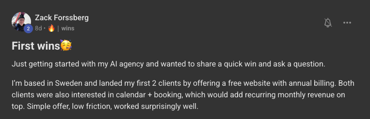 Client win