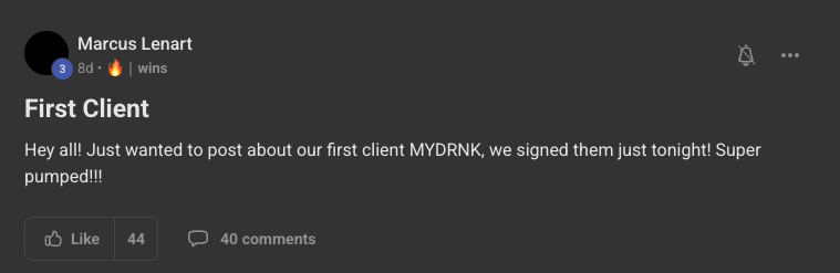Client win