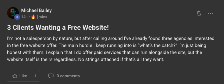 Client win