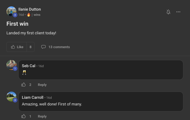 Client win