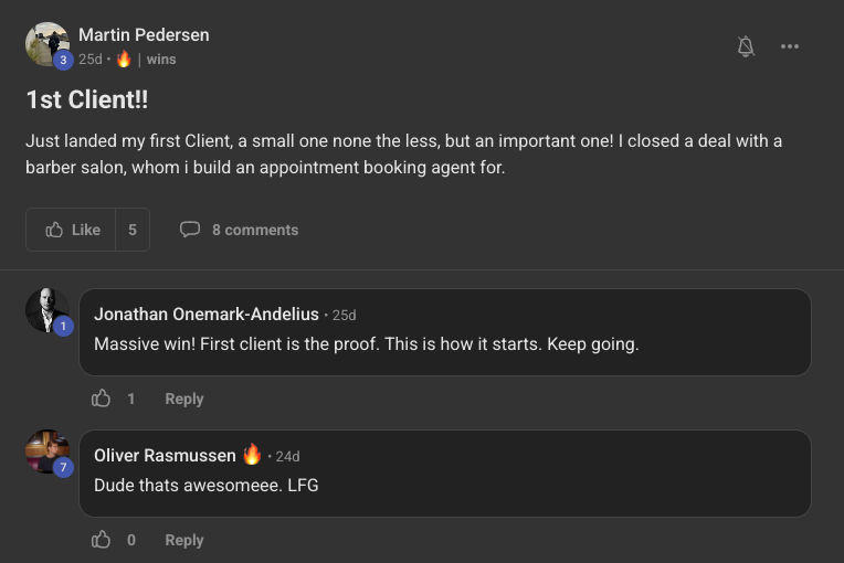 Client win