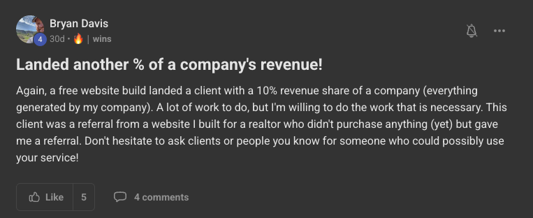 Client win