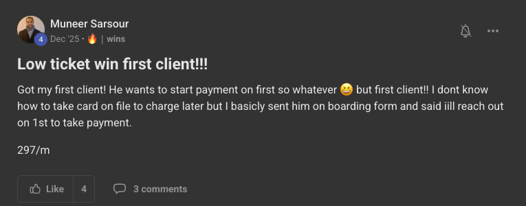 Client win