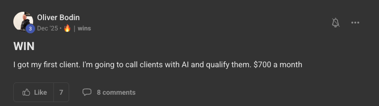 Client win