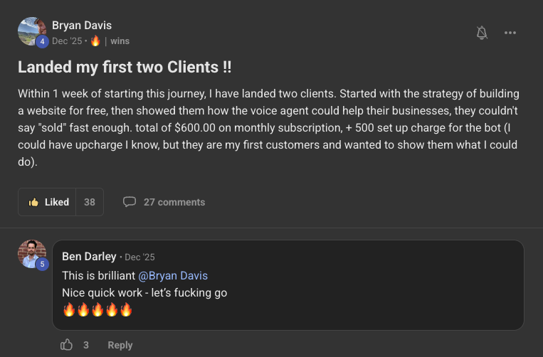 Client win