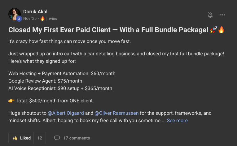 Client win