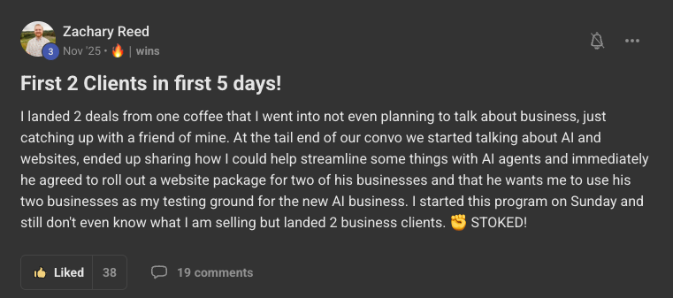 Client win