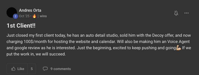 Client win