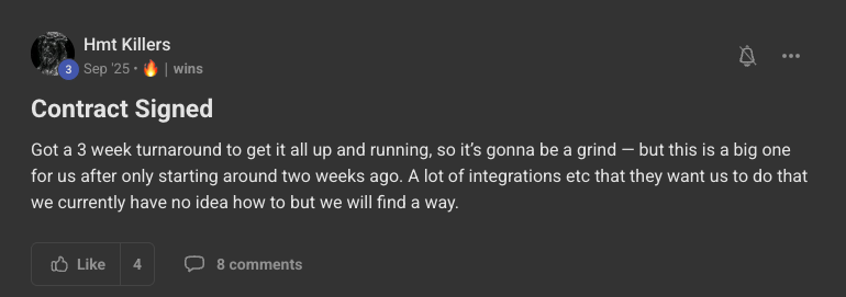 Client win