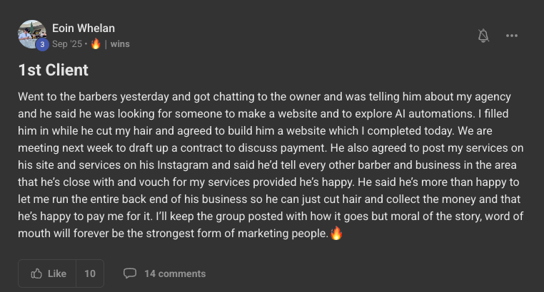 Client win