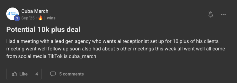 Client win