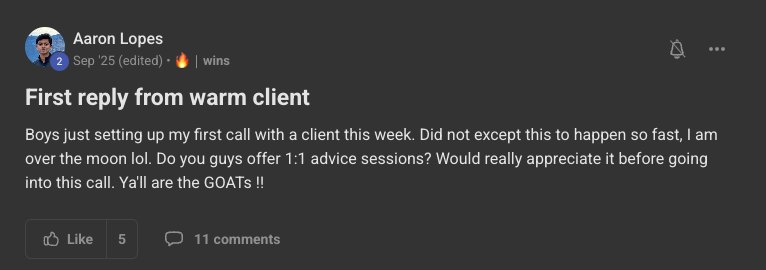 Client win