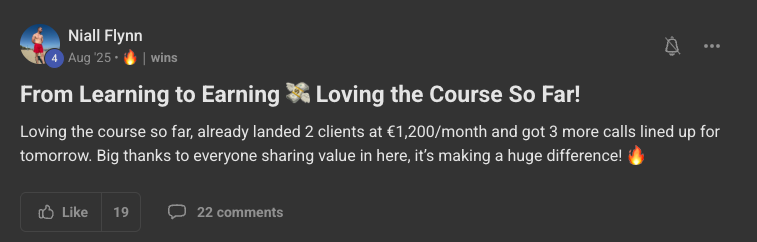 Client win