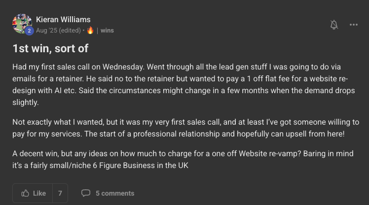 Client win