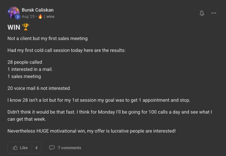 Client win