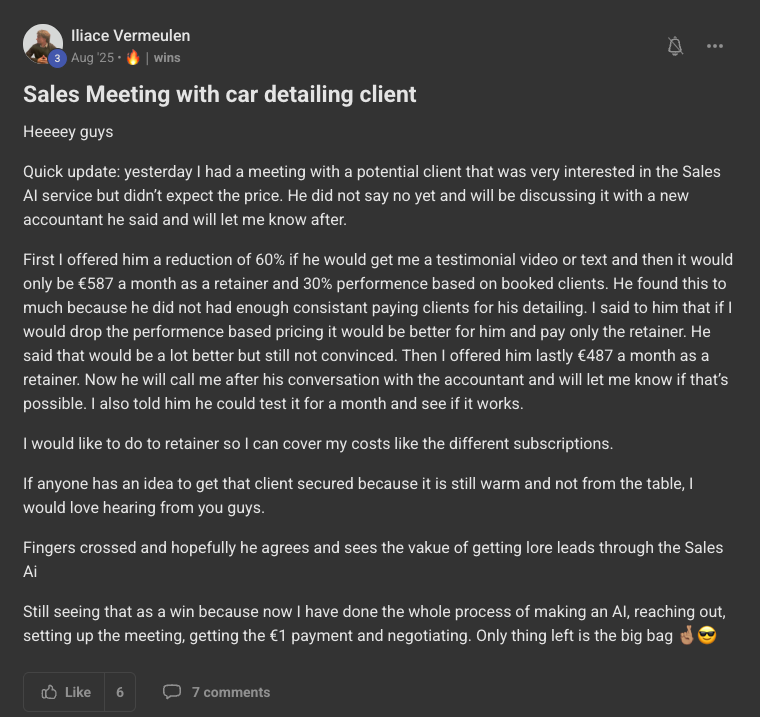 Client win