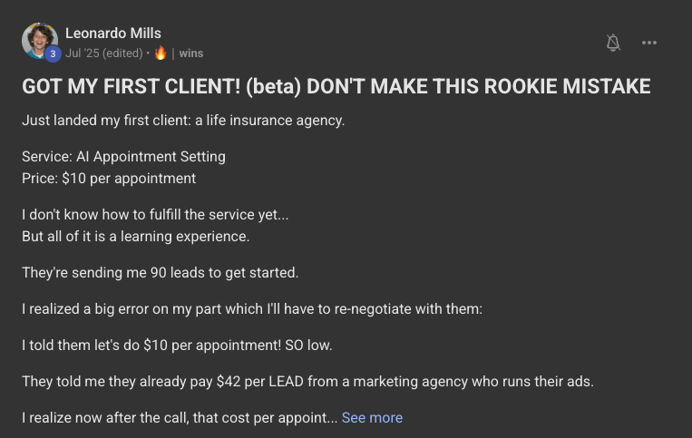 Client win