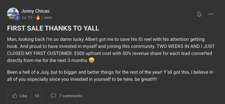 Client win