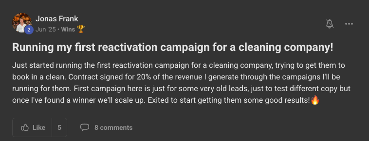Client win