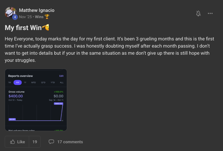Client win
