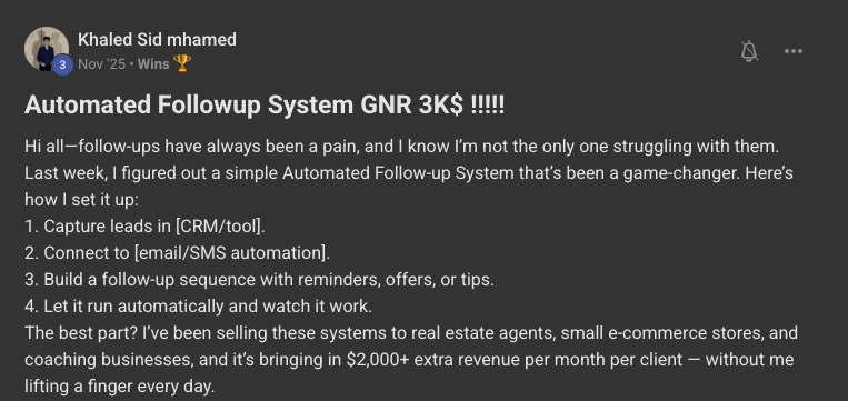 Client win