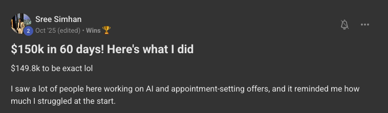 Client win