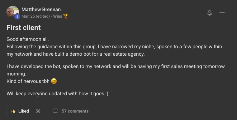 Client win
