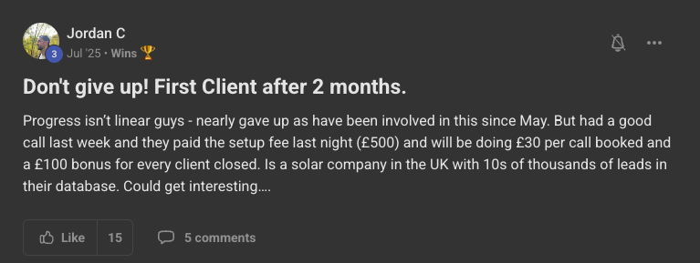 Client win