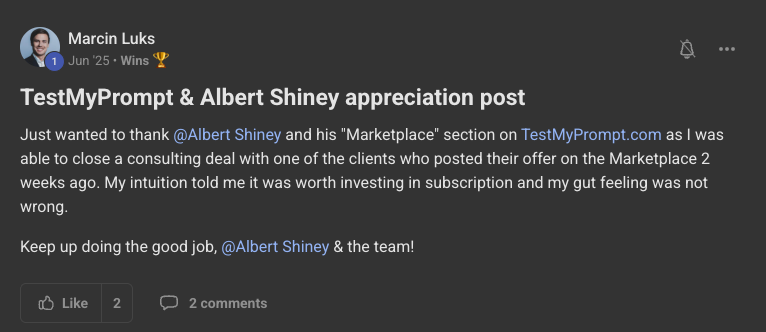 Client win