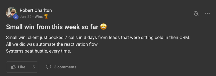 Client win