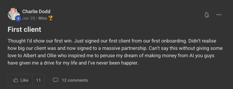 Client win