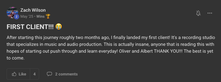 Client win