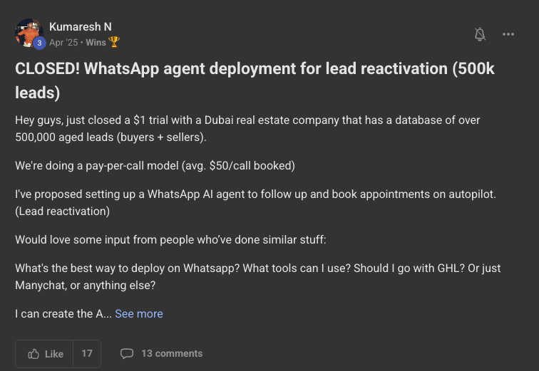 Client win