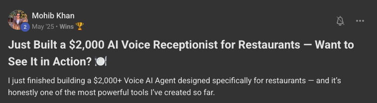 Client win