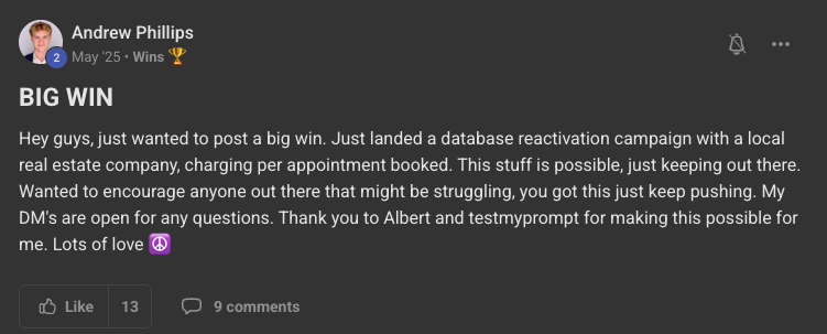 Client win