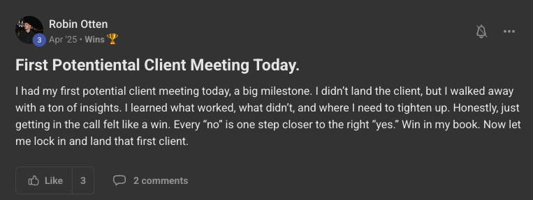 Client win