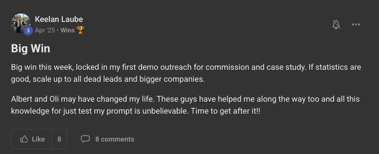 Client win