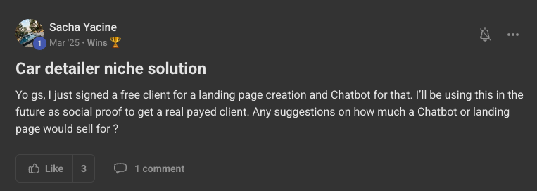 Client win