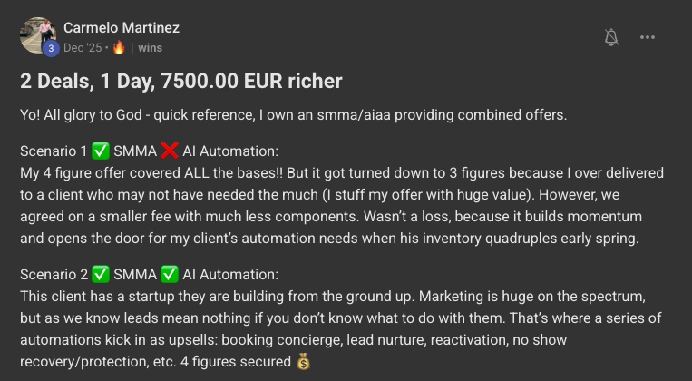 Client win