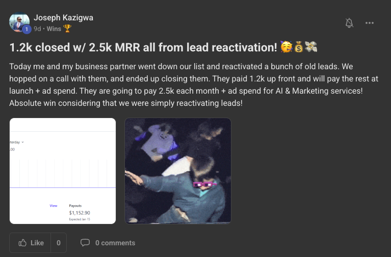 Client win
