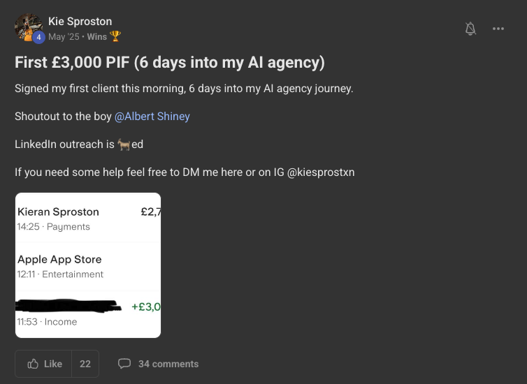 Client win